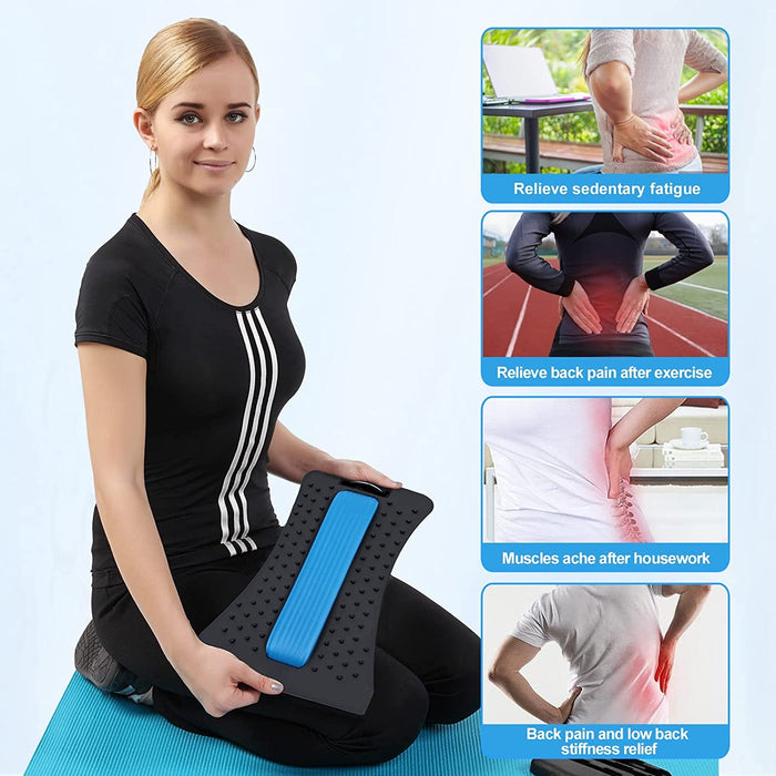 Chiroboard Back Stretching Device, Back Massager for Bed & Chair & Car